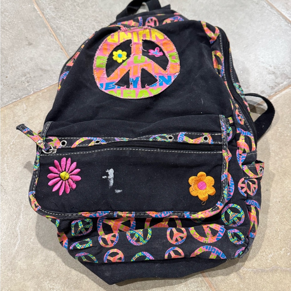 Colorful Peace Sign Backpack